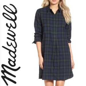 Madewell - Flannel Tartan Day Dress size xxs